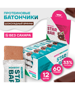 Протеиновый батончик Red Star Labs STARBAR Extra Protein 60 г 12 штук
