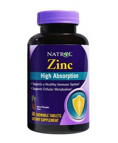 Минералы Natrol Zinc High Absorption 60 таблеток