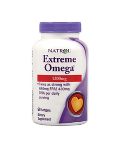 Омега-жиры Natrol Extreme Omega 1200 мг 60 капсул