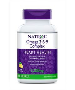 Омега жиры Natrol Omega 3-6-9 Complex 60 капсул