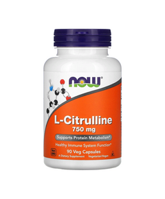 Цитруллин NOW Citrulline 750 мг 90 капсул