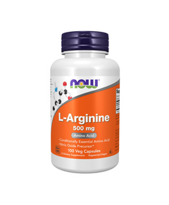 Аргинин NOW L-Arginine 500 мг 100 капсул