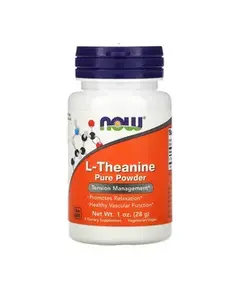 Теанин NOW L-Theanine Pure Powder 28 г