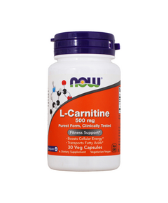 Карнитин NOW L-Carnitine 500 мг 30 капсул
