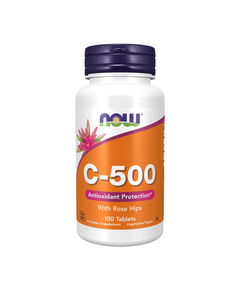 Витамины NOW Vitamin C-500 with Rose Hips 100 таблеток