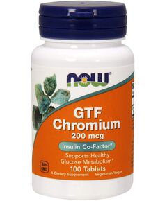 Минерал NOW GTF Chromium 200 мкг 100 таблеток