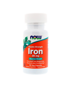 Минералы NOW Iron Double Strength 90 капсул