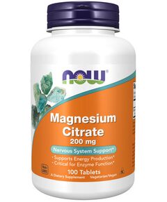Magnesium Citrate NOW 200 мг 100 таб