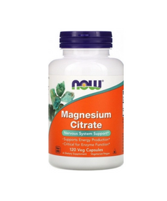 Минерал Magnesium Citrate NOW 400 мг 120 мягких капсул