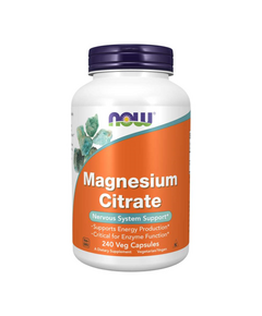 Минералы Magnesium Citrate NOW 400 мг 240 вег. капсул