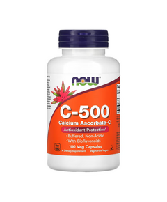 Витамины NOW C-500 Calcium Ascorbate 100 растительных капсул