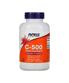 Витамины NOW C-500 Calcium Ascorbate 250 растительных капсул