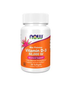Витамины NOW Vitamin D3 50000 IU 50 капсул