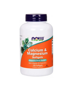 Минеральный комплекс NOW Calcium and Magnesium 120 капсул