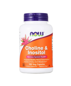 Витамины NOW Choline and Inositol, 100 капсул