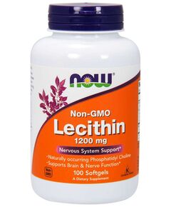 Лецитин NOW Lecithin 1200 мг 100 капсул