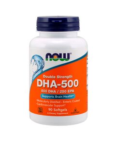 Омега-жиры NOW DHA 500 мг 90 капсул