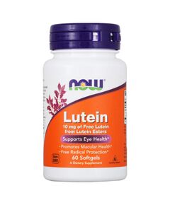 Лютеин Lutein 10 мг NOW 60 капсул