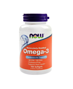 Омега жиры NOW Omega-3 1000 мг 100 капсул