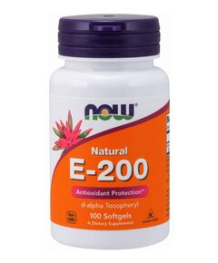 Витамин NOW E-200 Natural 100 капсул