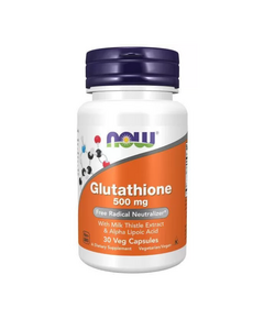 Антиоксидант NOW Glutathione 500 мг 30 вег.капсул
