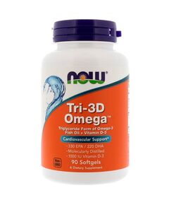 Омега-жиры NOW Tri-3D Omega 90 капсул