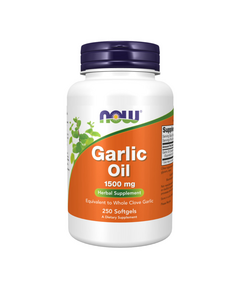 Специальный препарат NOW Garlic Oil 1500 мг 250 мягких капсул