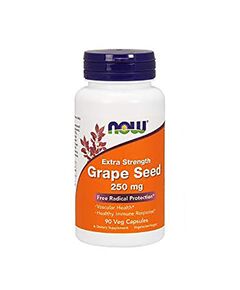 Антиоксидант NOW Grape Seed 250 мг 90 капсул