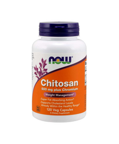 Блокатор усвоения жира NOW Chitosan Plus 500 мг 120 капсул