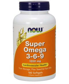Омега-жиры NOW Super Omega-3-6-9 1200 мг 180 капсул
