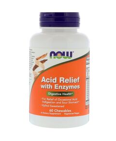 Комплекс ферментов NOW Acid Relief with Enzymes 60 таблеток