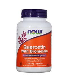 Кверцетин с Бромелайном NOW Quercetin with Bromelain 120 капсул