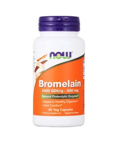 Фермент NOW Bromelain 500 мг 60 капсул