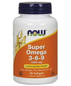 Омега-жиры NOW Super Omega-3-6-9 1200 мг 90 капсул