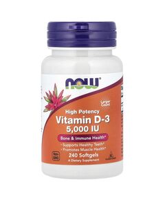 NOW D3 5000 IU 125 mcg 240 softgels