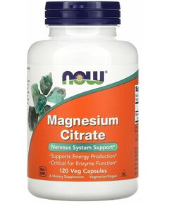 NOW Magnesium Citrate 400 mg 120 veg capsules