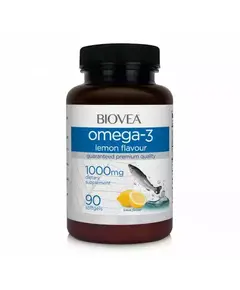 Biovea Омега-3 рыбий жир c лимонным вкусом капсулы 1000 мг 90 шт