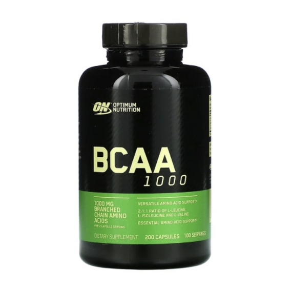 Аминокислоты BCAA 1000 Caps Optimum Nutrition 200 капсул, изображение 2