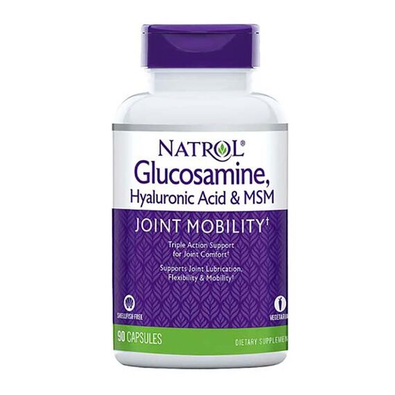 Комплекс для связок и суставов Natrol Glucosamine Chondroitin and MSM 90 таблеток