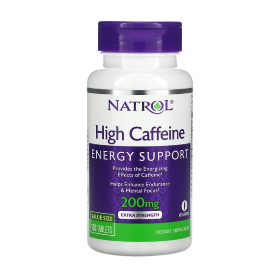 Энергетик Natrol High Caffeine 100 таблеток