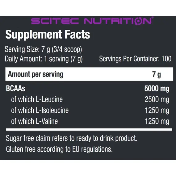 Аминокислоты Scitec Nutrition BCAA Xpress 700 г, изображение 2