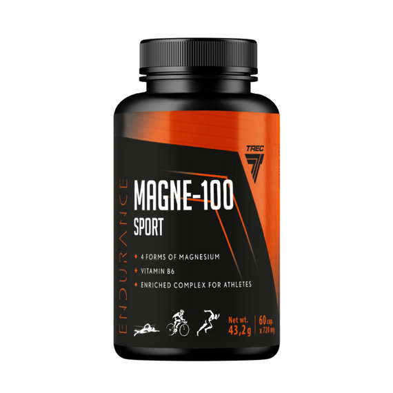 Минералы Trec Nutrition Magne 100 Sport 60 капсул