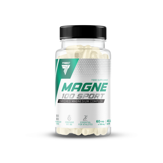 Минералы Trec Nutrition Magne 100 Sport 60 капсул, изображение 2