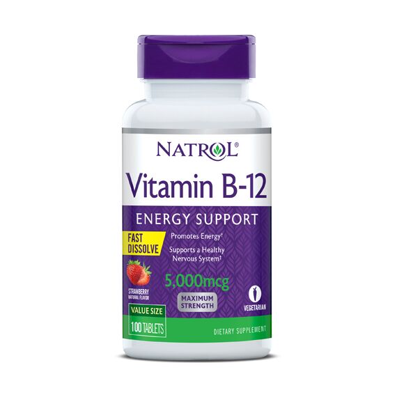 Витамины Natrol Vitamin B-12 5000 мкг 100 таблеток