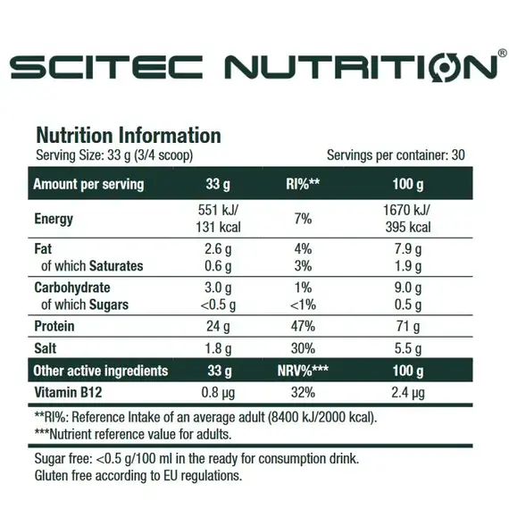 Протеин 100% Vegan Protein Scitec 1000 г, изображение 2