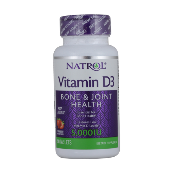 Витамины Natrol Vitamin D3 Fast Dissolve 5000 МЕ 90 таблеток