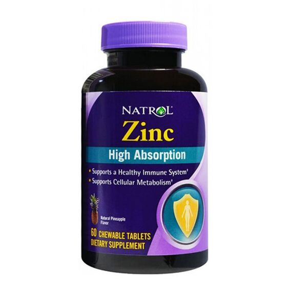 Минералы Natrol Zinc High Absorption 60 таблеток
