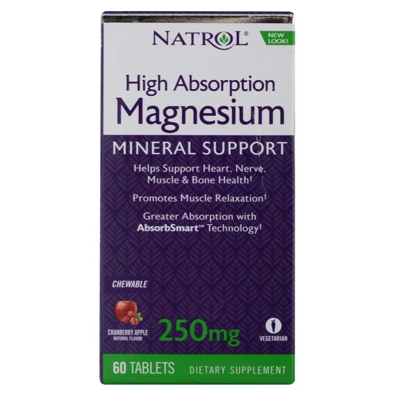 Магний Natrol Magnesium 250 мг 60 таблеток