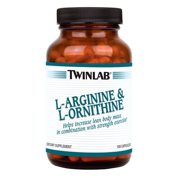 Аминокислоты Twinlab L-Arginine and L-Ornithine 100 капсул