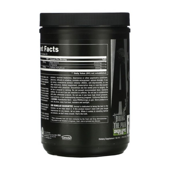 Предтренировочный комплекс Universal Nutrition Animal FURY 502-507 г, изображение 3